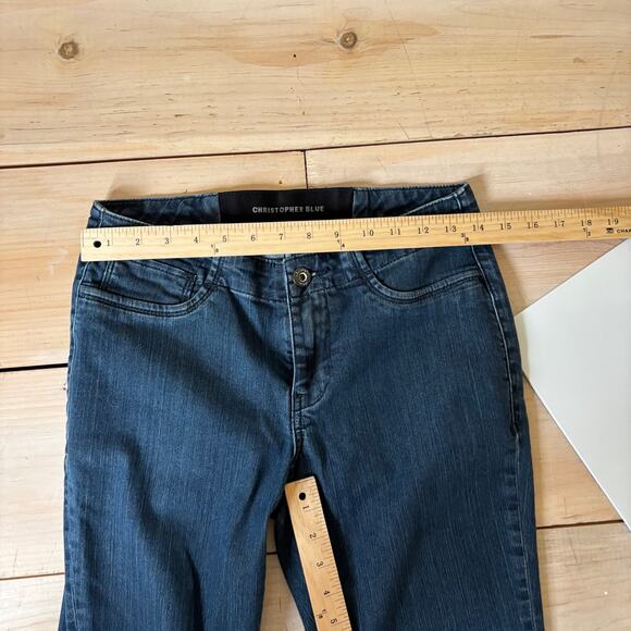 Christopher Blue EUC Women's Dark Wash Straight Leg Jeans Size 4 - Picture 7 of 9